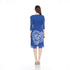 3/4 Sleeve Big Flower Dress - DR925LS